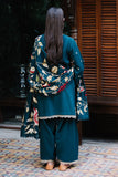 Zellbury Winter Unstitched Embroidered Khaddar 3Pc Suit WUW24E30241