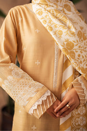Zellbury Winter Embroidered Khaddar Unstitched 3Pc Suit WUW24E30310