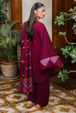 Zellbury Winter Unstitched Embroidered Khaddar 3Pc Suit WUW24E30319