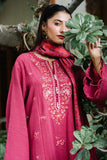 Zellbury Winter Unstitched Embroidered Khaddar 3Pc Suit WUW24E30328