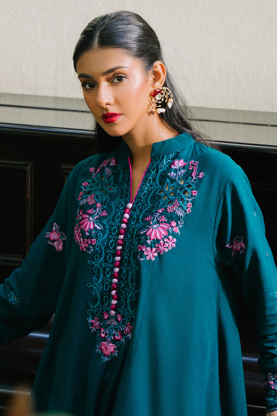 Zellbury Winter Vol-04 Embroidered Viscose Unstitched 3Pc Suit WUW24E30329