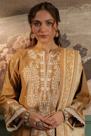 Zellbury Winter Unstitched Embroidered Khaddar 3Pc Suit WUW24E30407