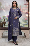 Zellbury Winter Unstitched Embroidered Khaddar 3Pc Suit WUW24E30409