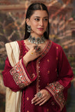Zellbury Winter Unstitched Embroidered Khaddar 3Pc Suit WUW24E30411