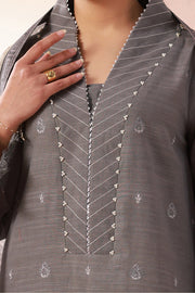Zellbury Winter Vol-04 Embroidered Khaddar Unstitched 3Pc Suit WUW24E30412