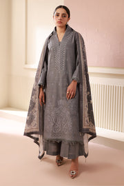 Zellbury Winter Vol-04 Embroidered Khaddar Unstitched 3Pc Suit WUW24E30412