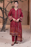Zellbury Winter Unstitched Embroidered Khaddar 3Pc Suit WUW24E30476