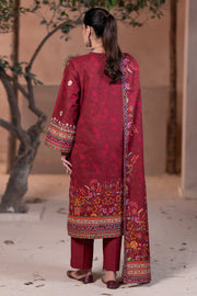 Zellbury Winter Unstitched Embroidered Khaddar 3Pc Suit WUW24E30476