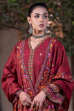 Zellbury Winter Unstitched Embroidered Khaddar 3Pc Suit WUW24E30476