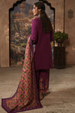 Zellbury Winter Unstitched Embroidered Khaddar 3Pc Suit WUW24E30487