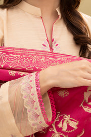 Zellbury Winter Vol-04 Embroidered Khaddar Unstitched 3Pc Suit WUW24E30488