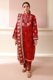 Zellbury Winter Vol-04 Embroidered Khaddar Unstitched 3Pc Suit WUW24E30536