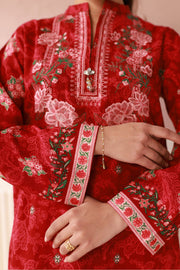 Zellbury Winter Vol-04 Embroidered Khaddar Unstitched 3Pc Suit WUW24E30536