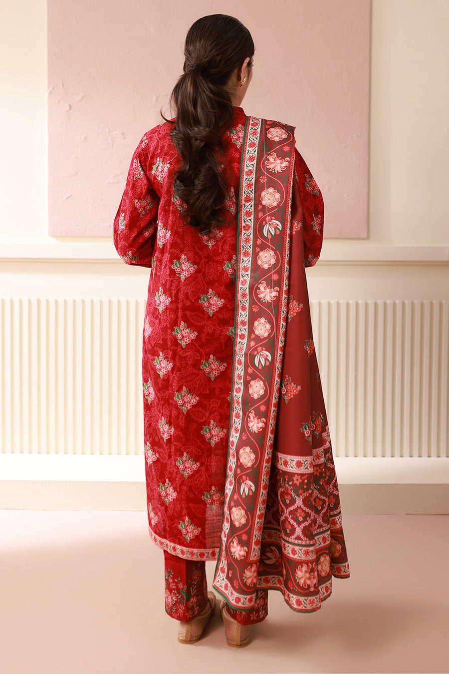 Zellbury Winter Vol-04 Embroidered Khaddar Unstitched 3Pc Suit WUW24E30536