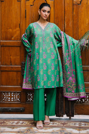 Zellbury Winter Unstitched Printed Khaddar 2Pc Suit WUW24X20159