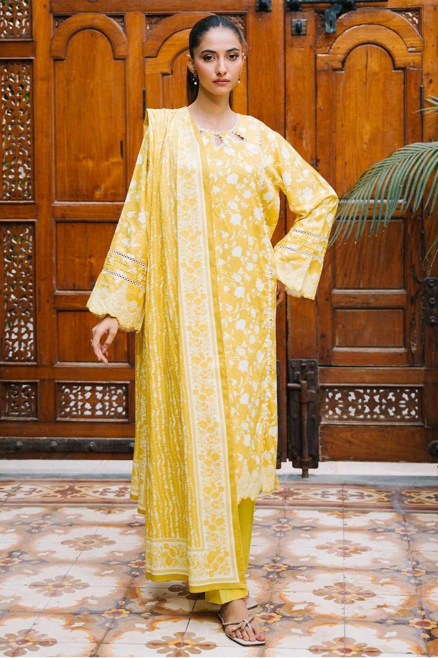 Zellbury Winter Unstitched Printed Viscose 2Pc Suit WUW24X20162