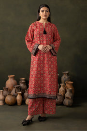 Zellbury Winter Unstitched Printed Khaddar 2Pc Suit WUW24X20167B