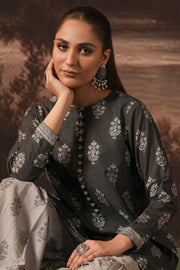 Zellbury Winter Unstitched Printed Khaddar 2Pc Suit WUW24X20342