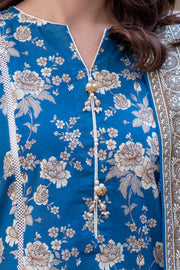 Zellbury Winter Unstitched Printed Khaddar 2Pc Suit WUW24X20495