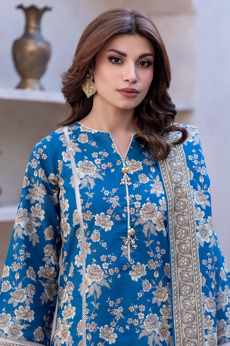 Zellbury Winter Unstitched Printed Khaddar 2Pc Suit WUW24X20495