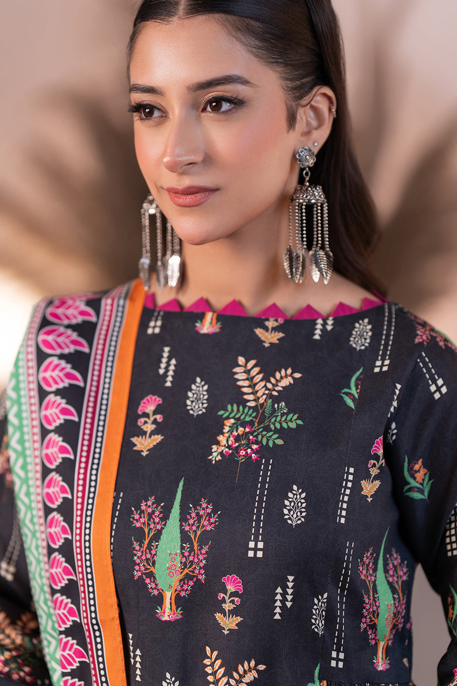 Zellbury Winter Unstitched Printed Khaddar 2Pc Suit WUW24X20496