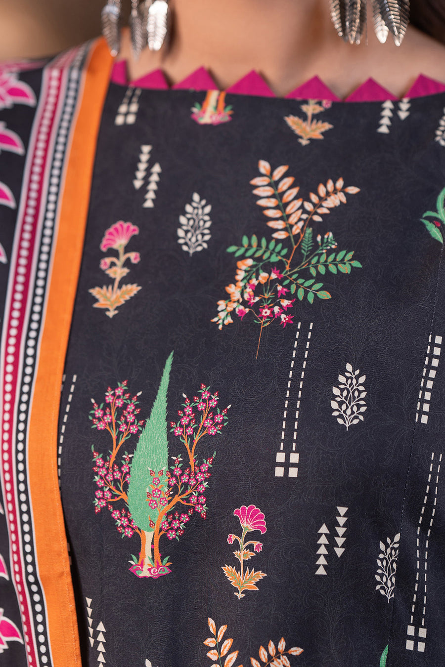 Zellbury Winter Unstitched Printed Khaddar 2Pc Suit WUW24X20496