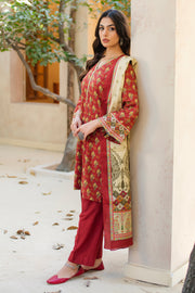 Zellbury Winter Unstitched Printed Viscose 2Pc Suit WUW24X20499