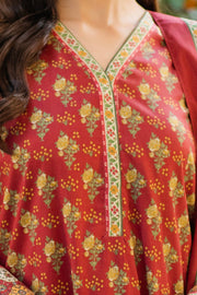 Zellbury Winter Unstitched Printed Viscose 2Pc Suit WUW24X20499
