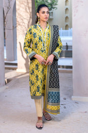 Zellbury Winter Unstitched Printed Khaddar 2Pc Suit WUW24X20548