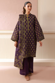 Zellbury Winter Unstitched Printed Khaddar 2Pc Suit WUW24X20549