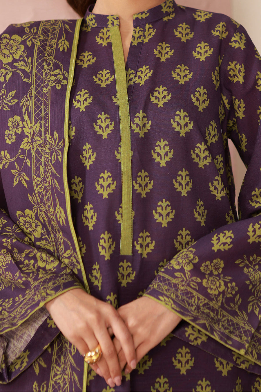 Zellbury Winter Unstitched Printed Khaddar 2Pc Suit WUW24X20549