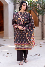 Zellbury Winter Unstitched Printed Khaddar 2Pc Suit WUW24X20562