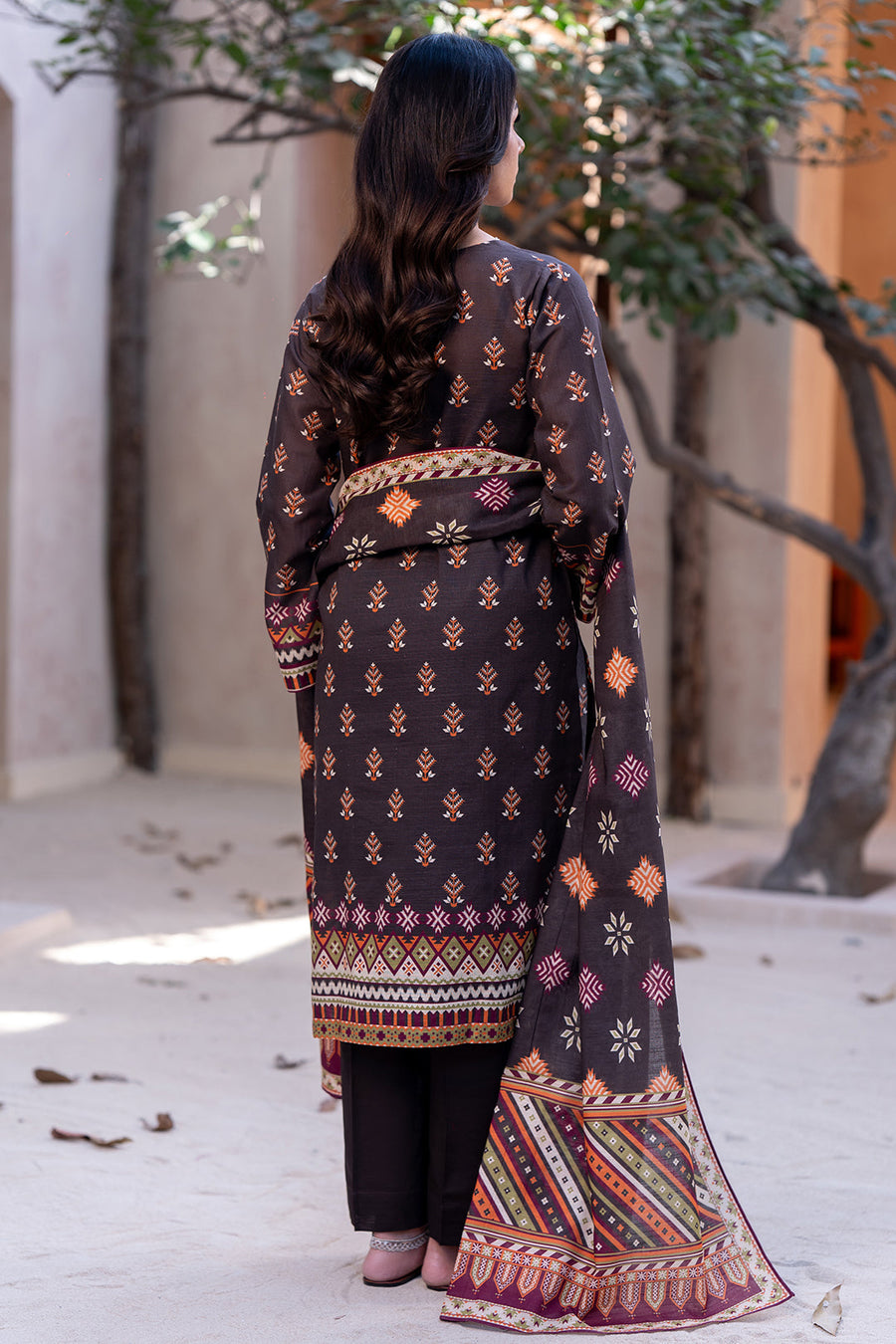 Zellbury Winter Unstitched Printed Khaddar 2Pc Suit WUW24X20562