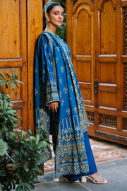 Zellbury Winter Unstitched Printed Khaddar 3Pc Suit WUW24X30183