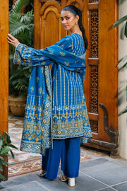 Zellbury Winter Unstitched Printed Khaddar 3Pc Suit WUW24X30183