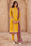 Zellbury Winter Printed Khaddar Unstitched 3Pc Suit WUW24X30186