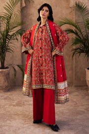 Zellbury Winter Printed Khaddar Unstitched 3Pc Suit WUW24X30189
