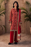 Zellbury Winter Printed Khaddar Unstitched 3Pc Suit WUW24X30189