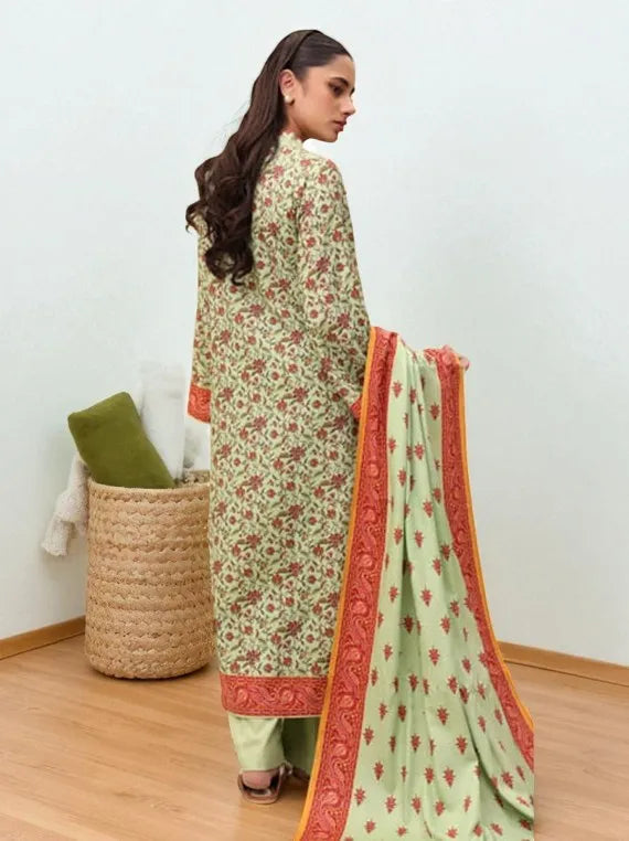 Zellbury Winter Vol-02 Unstitched Printed Viscose 3Pc Suit WUW24X30202