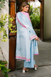 Zellbury Winter Unstitched Printed Viscose 3Pc Suit WUW24X30203