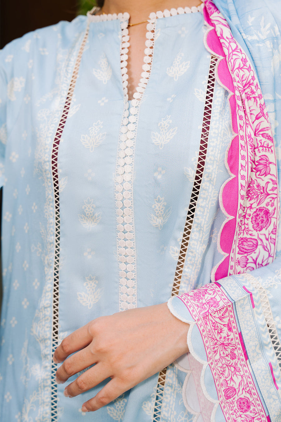 Zellbury Winter Unstitched Printed Viscose 3Pc Suit WUW24X30203