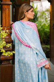 Zellbury Winter Unstitched Printed Viscose 3Pc Suit WUW24X30203