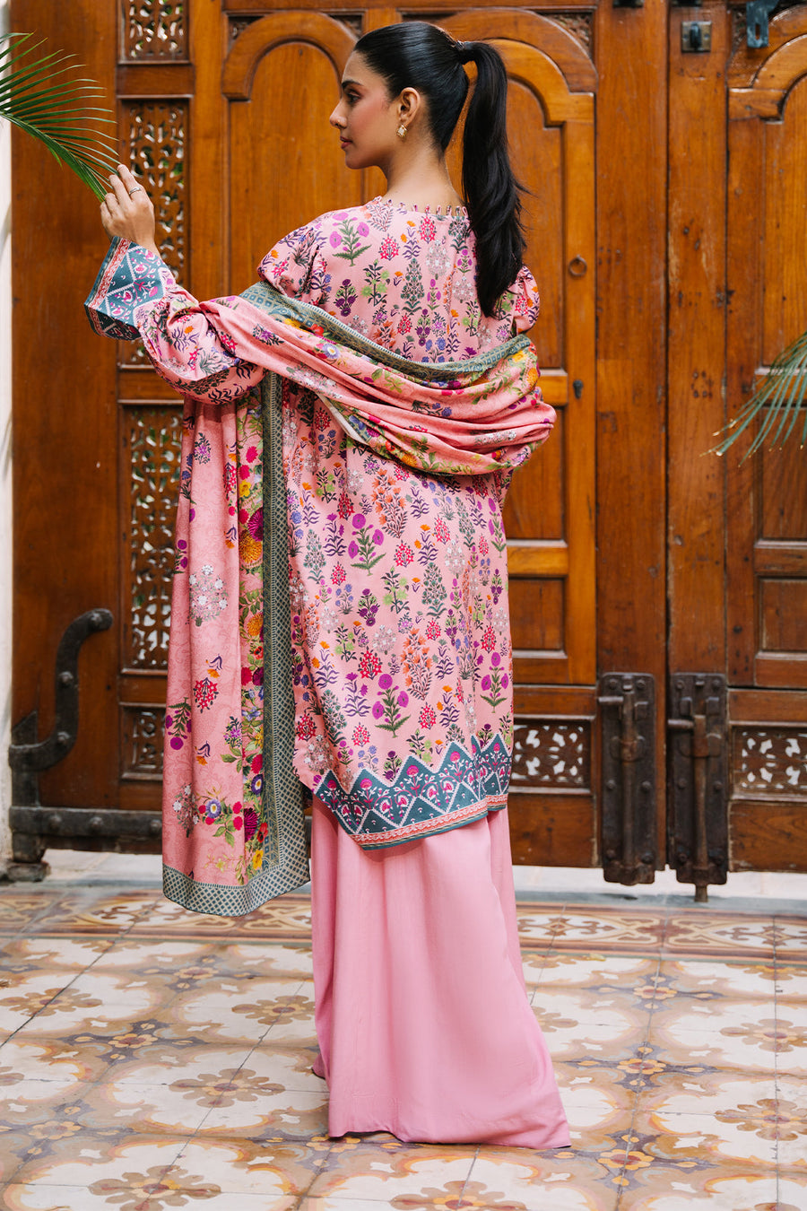 Zellbury Winter Printed Viscose Unstitched 3Pc Suit WUW24X30206