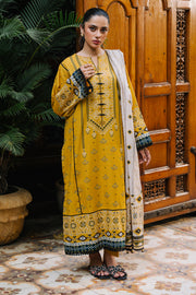 Zellbury Winter Unstitched Printed Khaddar 3Pc Suit WUW24X30275