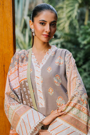 Zellbury Winter Unstitched Printed Khaddar 3Pc Suit WUW24X30276