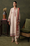 Zellbury Winter Printed Khaddar Unstitched 3Pc Suit WUW24X30283