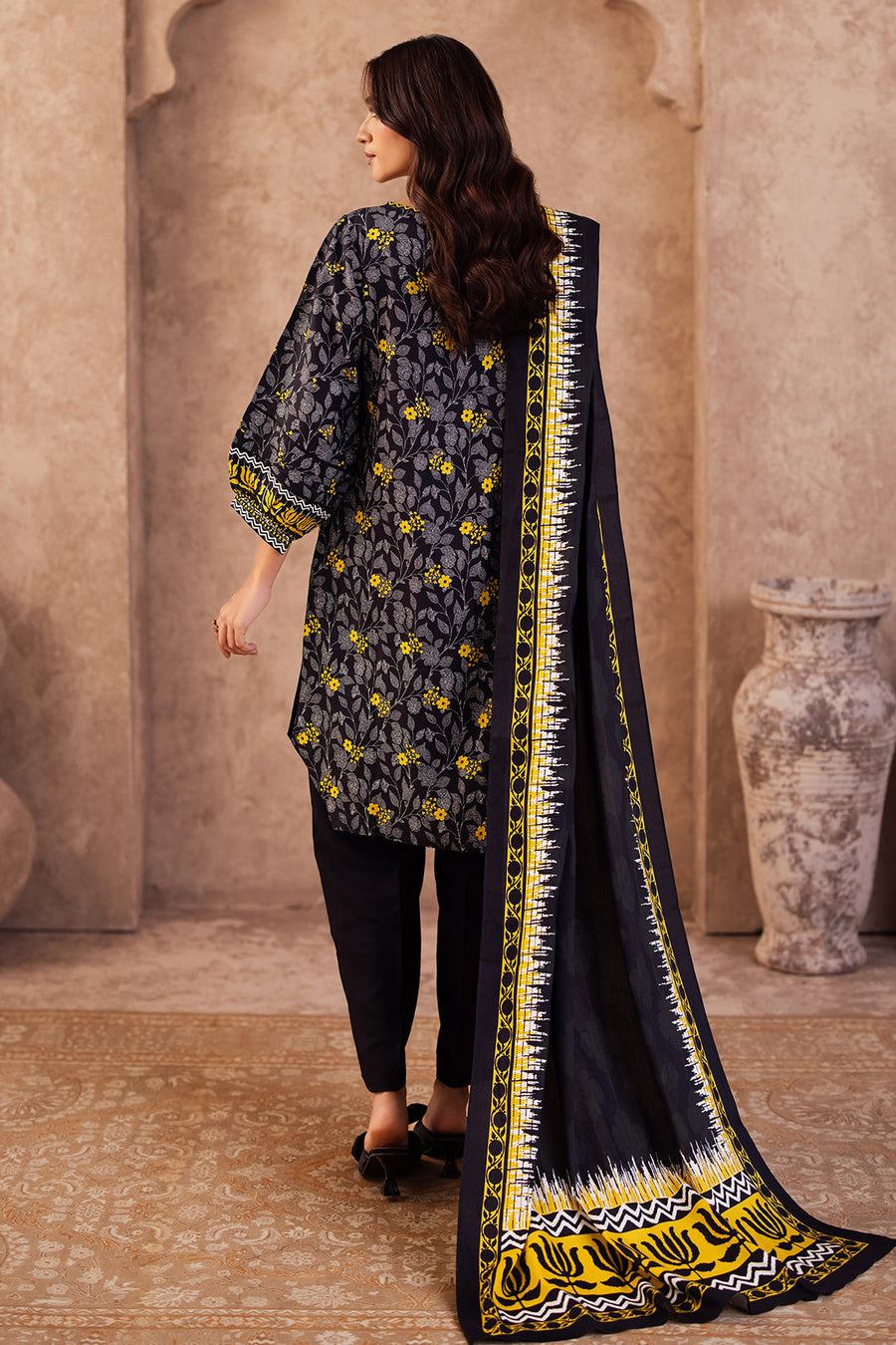 Zellbury Winter Vol-02 Unstitched Printed Viscose 3Pc Suit WUW24X30291