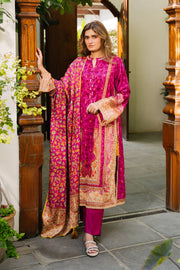 Zellbury Winter Vol-02 Unstitched Printed Viscose 3Pc Suit WUW24X30294