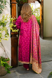 Zellbury Winter Vol-02 Unstitched Printed Viscose 3Pc Suit WUW24X30294
