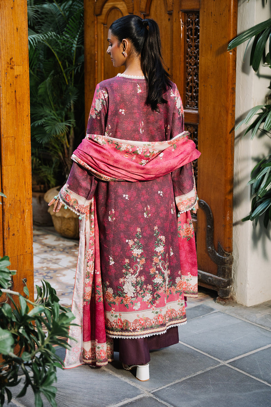 Zellbury Winter Unstitched Printed Karandi 3Pc Suit WUW24X30301